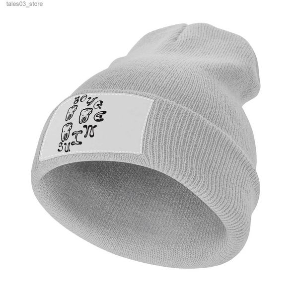 Beanie/Totenkopf-Kappen Boygenius Zahn Strickmütze Schaumstoff Partyhüte Rugby-Mütze Damen Herren Q231130