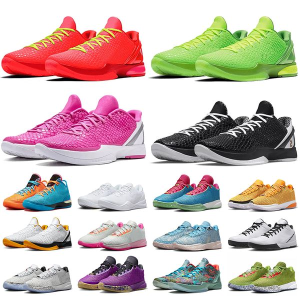 Sapatos de grife Lebron Sapatos Lebron 20 Sapatos ao ar livre Mamba 6s Protro Grinch Chaos Lake Roxo Jovem Heris Lifer All Star The Debut Prelude Big Stage Parad Mens Trainers