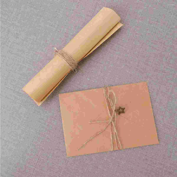 Подарочная упаковка наполовину конверт бумаги написание канцелярских товаров рождественское письмо винтажное приветствие свадьба