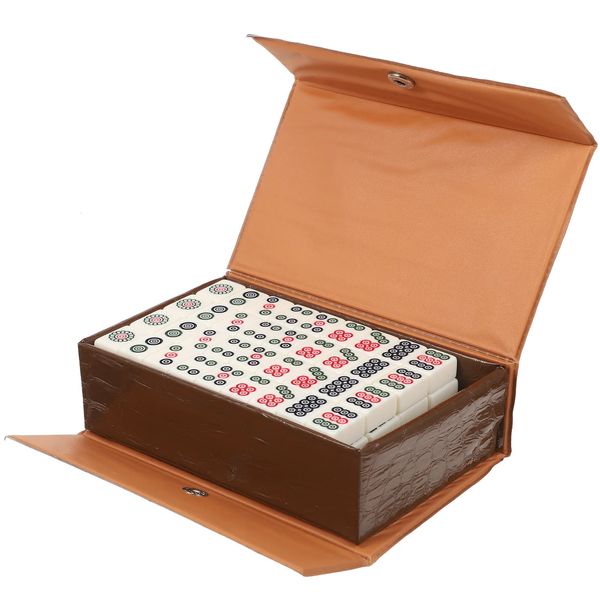 Würfelspiele, Mahjong-Set, chinesisches Mini-Spiel, tragbare Spielsteine, Reisesteine, traditioneller Tisch, amerikanisches Brett, Mahjongg, Jong-Party, groß, 231129