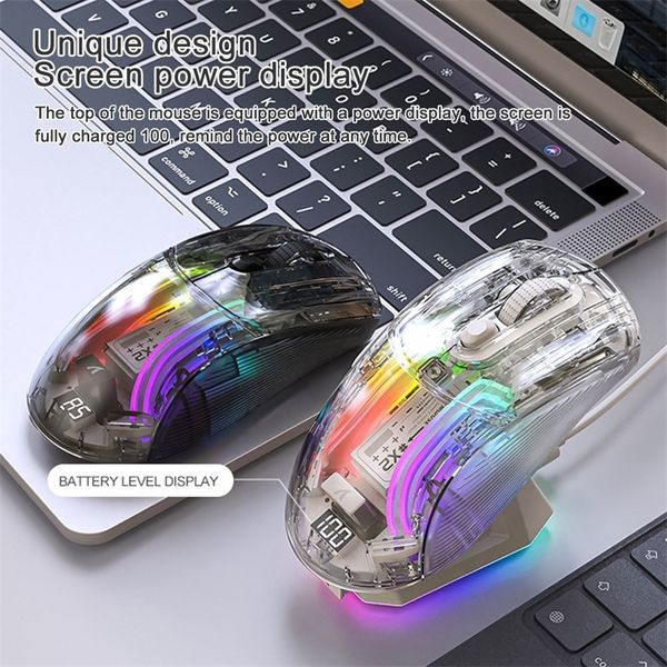 Klavye Mouse Kombinasyonları X2 Pro Kablosuz Bluetooth Gamer Şarj Dock 3 Mod Bağlantı RGB Işıkları USB C Kablolu 2 4G Şeffaf PC 231129