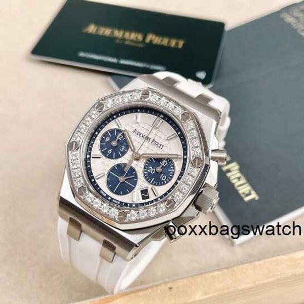 Relógios autênticos online Audemar Pigue Royal Oak Offshore Series 26231ST Aço fino Olhos azuis Wang Ziwen com moda feminina lazer negócios esportes mecânicos HBT8