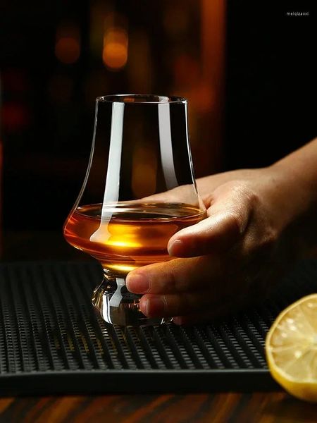 Bicchieri da vino in cristallo fatto a mano, profumato, tazza da degustazione di whisky, cognac tulipano straniero, pancia grande