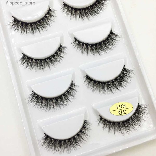 Cílios Postiços 10/50 Caixas 37 Estilo 5 Pares Natural 3D Cílios Postiços Maquiagem Falso Eye Lashes Faux Cils Make Up Beauty Maquillaje Atacado Q231130