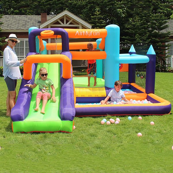 Playhouse inflável barato para crianças slide para venda Bounce House Castle Jumping Toys Jumper para crianças Indoor Outdoor Play Bouncer Slide com Ball Pit Presentes de festa de aniversário