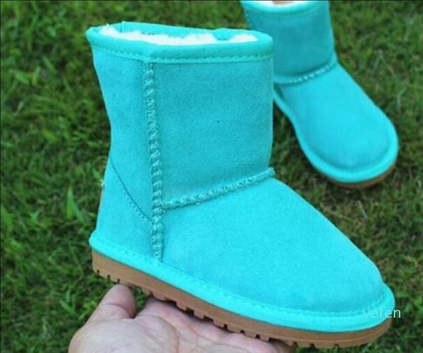 Marke Kinder Mädchen Stiefel Schuhe Winter Warme Kleinkind Jungen Kinder Schnee Kinder Plüsch rot