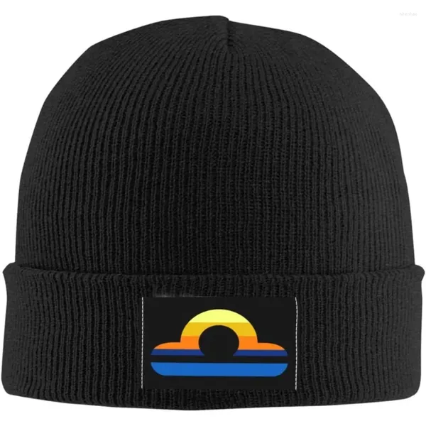 Berets Signo do Zodíaco Libra Símbolo Beanie Chapéu para Homens Mulheres Quente Aconchegante Malha Crânio Cap Acrílico Chapéus de Inverno