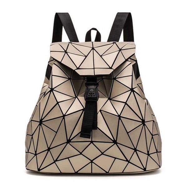 2020 novas mulheres holograma mochila geométrica mochilas meninas sacos de ombro viagem para mulheres totes designer luxo mujer x052222t