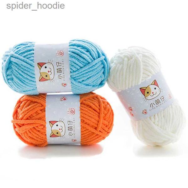 Garn 50G/Knäuel DIY Strickgarn handgemachte Wolllinie Babymütze Schal weiche Dicke Häkelgarn Strickwolle Großhandel Drop Shipping Geschenk L231130