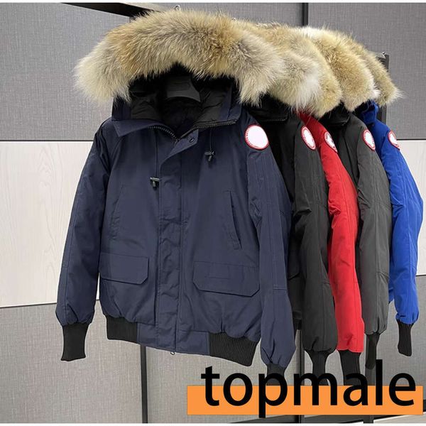 Herren-Daunenparkas Kanadische Männer Fluggänsedaunenjacke Winter warmer dicker Mantel Parkas Buchstaben-Patch-Reißverschlusstaschen Oberbekleidung Designer-Damen-Wintergansmäntel