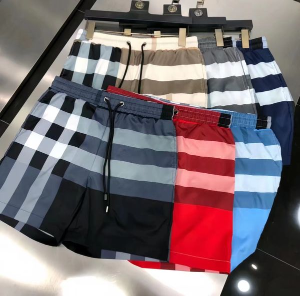 I0lq Pantaloncini da uomo Designer Tendenza estiva Moda Street Style Abbigliamento Asciugatura rapida Costumi da bagno traspiranti Pantaloni da spiaggia Stampa scozzese di alta qualità Asiatico S