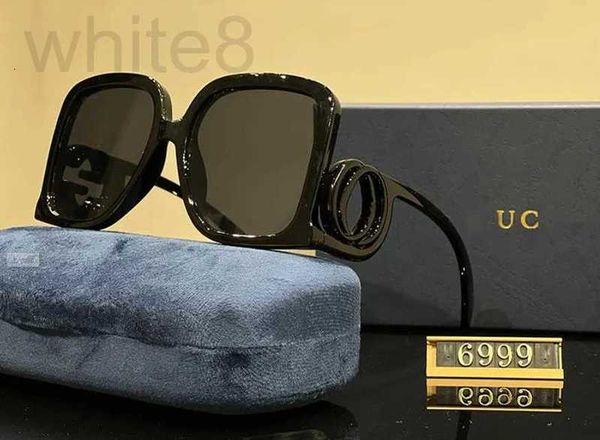 Óculos de sol designer designer retro caixa óculos de sol para homens e mulheres marca de luxo g moda clássico uv400 viseira de sol com quadro 2glr