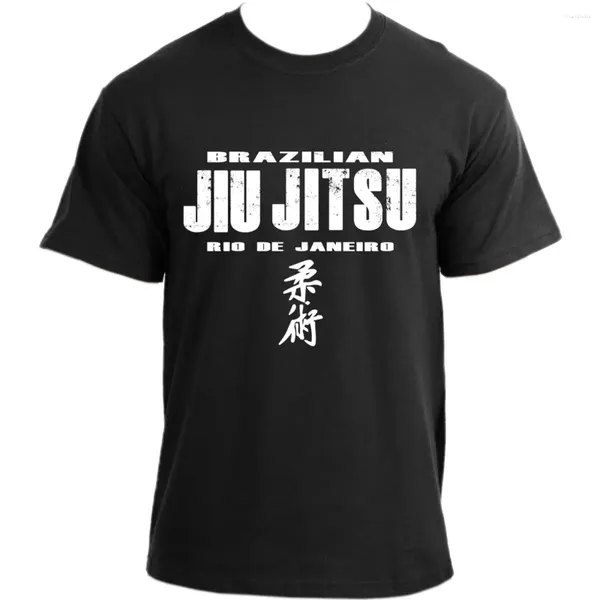 Erkekler için Erkek Tişörtleri Gömlek Spor Bezi Brezilyalı Jiu Jitsu Rio De Janeiro MMA BJJ T-Shirt Marka Yenilikçi Grafik