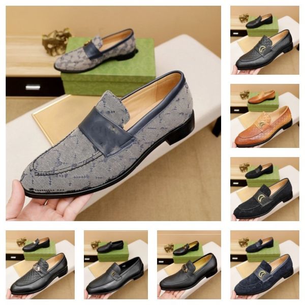 10 Modelo Top Designers Sapatos Homens Moda Mocassins Couro Genuíno Mens Negócios Escritório Trabalho Formal Vestido Sapatos Marca Designer Festa Casamento Sapato Plano Tamanho 38-46