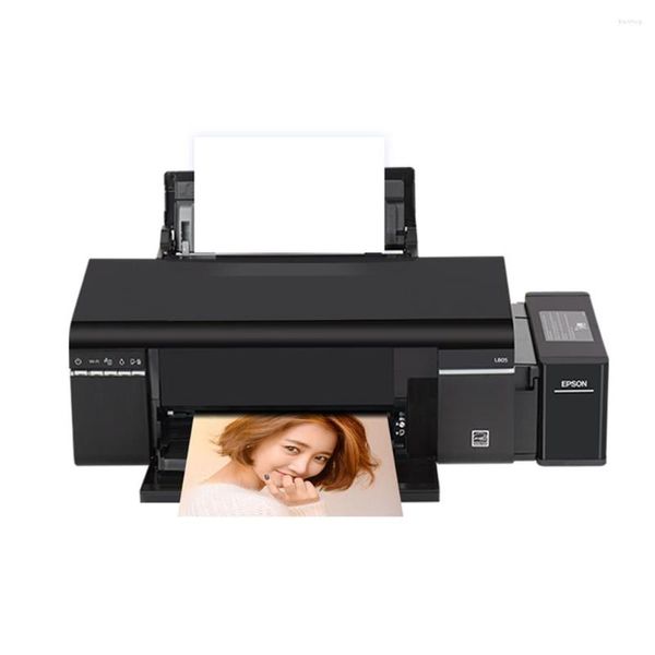 Alta qualidade para a impressora do tanque de tinta PO L805 A4 Tamanho 6 Cores a jato de tinta com sublimação wifi
