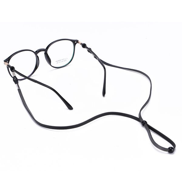 Einstellbare Brillenketten aus PU-Leder Lesebrille Lanyard Strap Sonnenbrille Gliederkettenhalter Großhandel