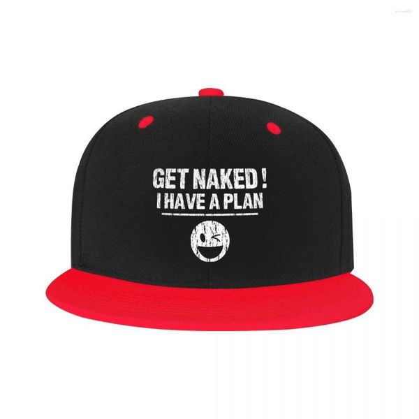 Cappellini da baseball Punk Unisex Get Naked I Have A Plan Berretto da baseball Cappello Hip Hop regolabile per adulti Donna Uomo Sport