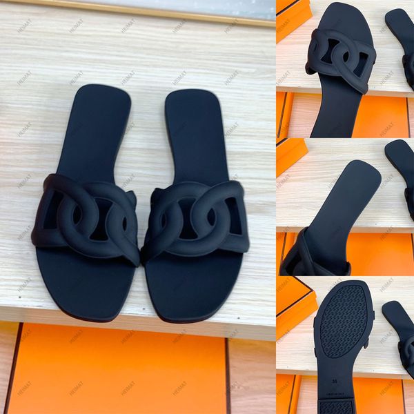 Design de luxo senhoras porco nariz sandálias chinelos cautchouc esqueleto moda praia casual sapatos planos com caixa e saco de poeira 35-41