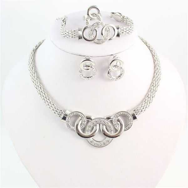 Grânulos africanos colar declaração brinco pulseira anel para mulheres conjuntos de jóias vintage festa accessories220c
