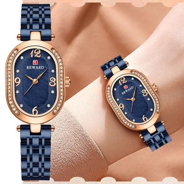 Orologi da polso Orologio sportivo impermeabile da donna di fascia alta con piccoli diamanti intarsiati alla moda ed elegante Quarzo squisito da uomo