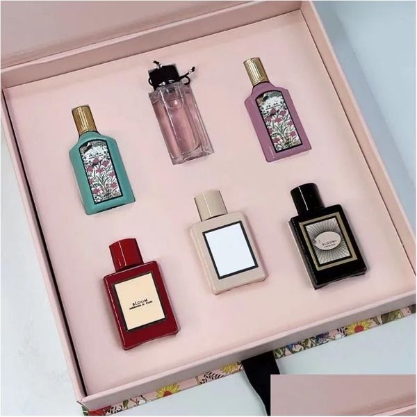 Designer di profumi solidi per set per donne Bloom Flora Sparay 5mlx6 pezzi completo 6 in 1 con scatola originale Semll nave veloce di alta qualità drop D Dhbjl