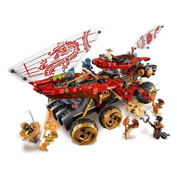 Ninjagoe Movie Bricks 1232 Stück Bausteine Land Bounty Spielzeug für Kinder Geschenk C1115313g