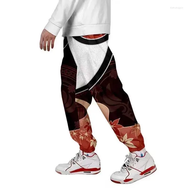 Pantaloni da uomo Gioco Genshin Impact Cartoon Cute Fashion Kawaii Home Casual Harajuku Cosplay Pantaloni Uomo Donna Pantaloni sportivi