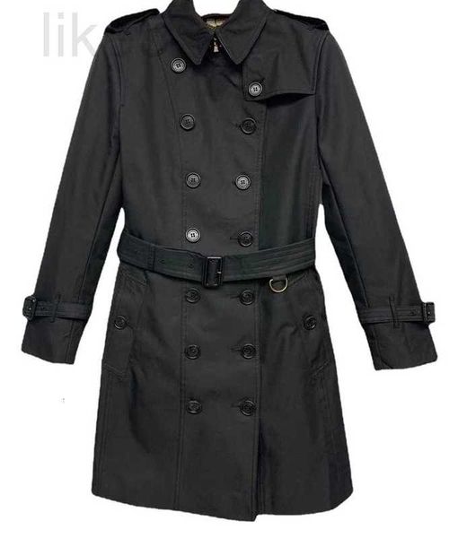 Trench da donna firmati Boutique Bobai Li Nuovo classico doppio petto Moda trendy Ingrid P87Y