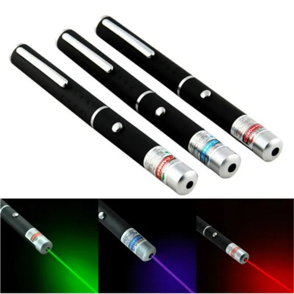 wholesale 5 MW Laserpointer Partybevorzugung Lustiges Katzenspielzeug Outdoor Camping Unterricht Konferenzbedarf Heimtierbedarf 3 Farben