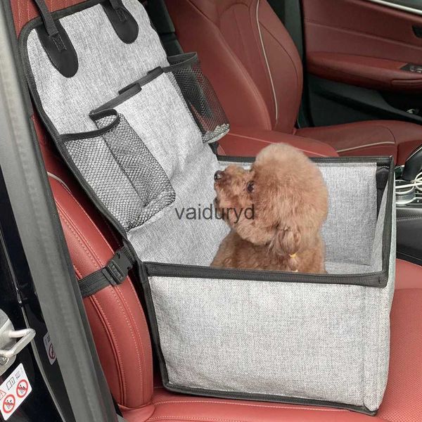 Cão de carro assento cobre filhote de cachorro impulsionador para frente com bolsos de armazenamento pet pequeno a médiovaiduryd779