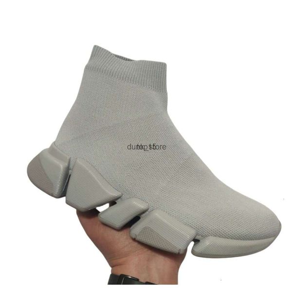 Balenciga En İyi Kalite Tasarımcı Hız Eğitmeni Sıradan Ayakkabı Dantel Yukarı Moda Düz Çorap Botları Hız 2.0 Erkek Kadın Koşucu Spor Sabahları Toz Çantası Boyutu 35-45 36