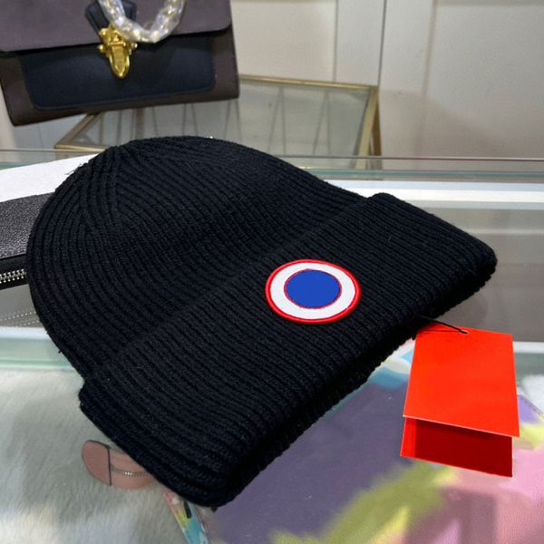 designer beanie luxe hommes beanie gooses chapeaux femmes texturé et très polyvalent style chaud chapeau d'hiver automne casquette de laine canada unisexe ski