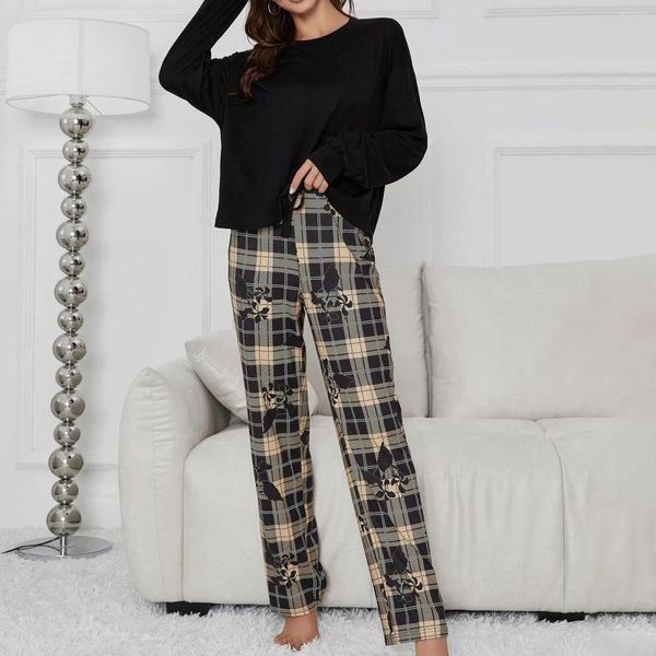 Damen Nachtwäsche Winter Pyjama Set Fat Girls Pyjama Fashion Homewear Home Kleidung Pyjama Pour Femme