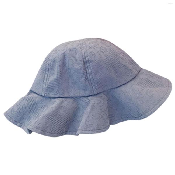 Captar de roupas para bebês chapé de bebê ao ar livre proteção UV Summer Cotton Bonnet Girls Cap beddler Kids Fisherman Girl Beach