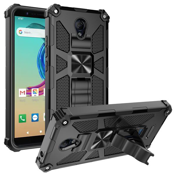 Custodie per cellulari per ATT Fusion Z Cover posteriore per Wiko Ride 2 U520 Supporto per auto Cavalletto Custodia per cellulare 3 in 1