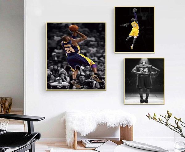 Baskılar Poster Modern Basit Salon Dekorasyon Resim Spor Lover Hediye için Spor Basketbol Oyuncusu Resim 8049500