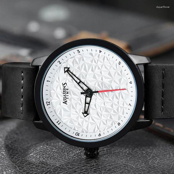 Armbanduhren Minimalistische Quarzuhr Lederband 30 m wasserdichte Herrenarmbanduhren Original japanisches Uhrwerk
