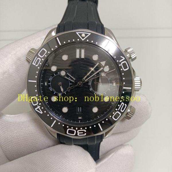 8 stile vero foto cal.9900 cronografo automatico orologio da uomo da uomo da 300m Black Dial