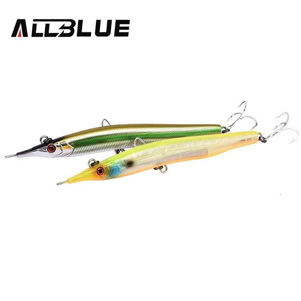 ALLBLUE ZAG 133 Needlefish Stick Needle Angelköder 133 mm 30 g sinkender Bleistift 3D-Augen künstlicher Köder Seebarsch Salzwasserköder T19248g
