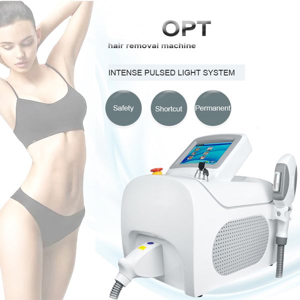 Draagbare Pijnloze Ontharing Huidverjonging OPT IPL Machine E Licht 3 Golflengte Vasculaire Behandeling Acne Rimpel Verdrijven Salon