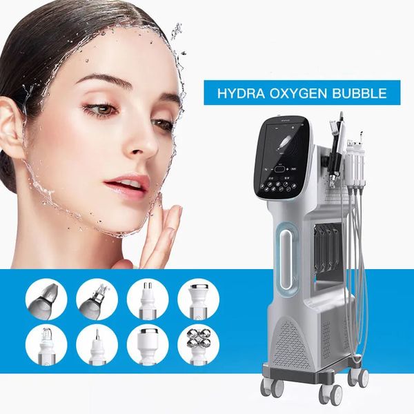 Hydra dermoabrasão super bolha jato de oxigênio peeling limpeza profunda purificador da pele clarear hidratante hidro aqua máquina de cuidados com a pele facial