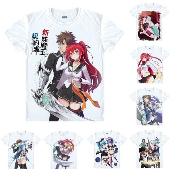 Camicie da uomo coolprint anime maglietta Il testamento delle magliette della sorella diavolo a manica corta in stile Mio Naruse Cosplay hentai