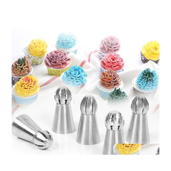 Backen Gebäck Werkzeuge 3 Teile/satz Tasche Düse Diy Kuchen Dekorieren Spitze Set Mund Küche Creme Cookie Decor Drop Lieferung Hause garten Din Dhdib