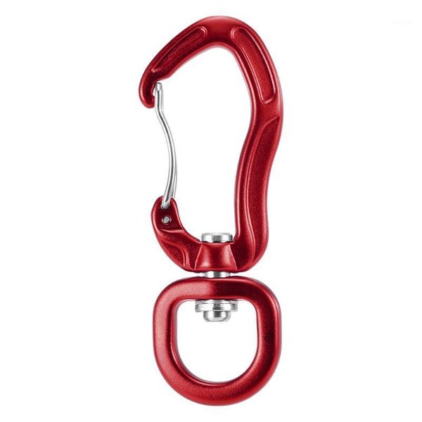 Klettern Lixada Survial Rescue Bergsteigen Karabiner Haken 360 ° drehbarer Spinner Schlüsselanhänger Seil Drehbare Hängematte Clip Schnüre Schlingen und