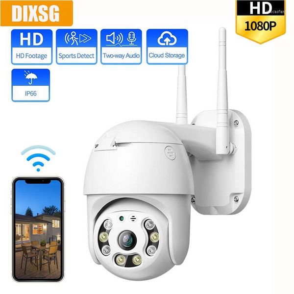 Kamera 1080P HD WiFi Outdoor AI Menschliche Erkennung Zwei-Wege-Audio Sicherheit 8X Digital Zoom Überwachungskamera