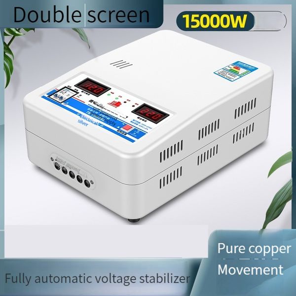 15000W Spannungsstabilisator mit Eingangsspannung 130V-270V und Ausgang 220V Automatisches stabilisiertes Haushaltsnetzteilwerkzeug