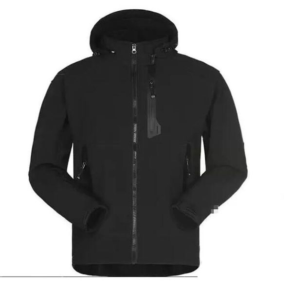 Face North Herren-Designer-Wintermantel, lässige einfarbige Jacke, sportliche Kapuzen-Windjacke, warmer Mantel, asiatische Größe S-3XL