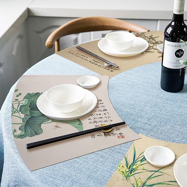 Tischsets Pads Chinese Home Gadgets Skin Mat Plate Tray für Dekoration Küchenbehälter Teetabletts Keramikgerichte TischsetsMatten