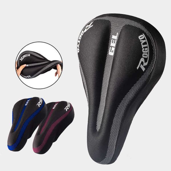 Seldas Bicycle Saddle Capa Coscão de sede de silicone confortável e respirável Acessórios de ciclismo de bicicleta de montanha 0131