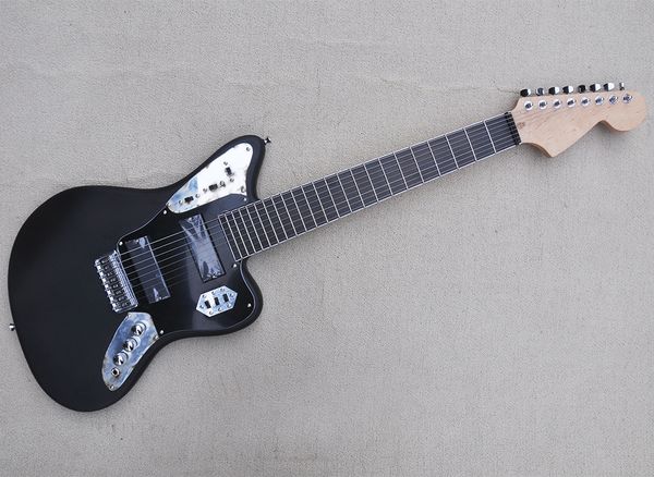 Matte Black 8 Strings Guitar com 22 trastes, bra￧o de pau -rosa, pode ser personalizado como solicita￧￣o